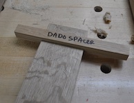 Ensure the Dado spacer fits tightly. 